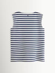 Weekend MaxMara Blue Multih Striped Tank Top - Image 2 of 5