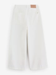 Weekend MaxMara White Adunco Embroidered Crop Twill Trousers - Image 2 of 6