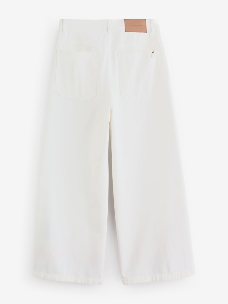 Weekend MaxMara White Adunco Embroidered Crop Twill Trousers - Image 2 of 6
