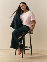 黑色 - Nothing Ordinary Linen Wide Leg Trousers - 图片5 / 5