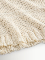 Weekend MaxMara White Palato Loose Fit Open Knit Jumper - Image 4 of 5