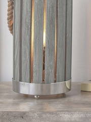 Pacific Grey Small Austell Wash Wood Lantern - Image 3 of 6
