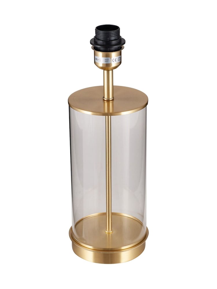 Pacific Champagne Gold Westwood Clear Glass Metal Table - Image 6 of 6