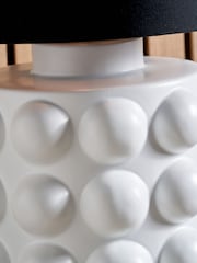 Pacific White Large Serenity Bobbled Ceramic Ceiling Light - Image 2 of 6