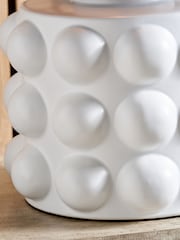 Pacific White Large Serenity Bobbled Ceramic Ceiling Light - Image 4 of 6