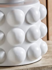 Pacific White Large Serenity Bobbled Ceramic Ceiling Light - Image 5 of 6