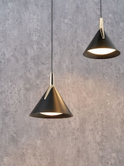 Pacific Black 3 Drop LED Pendant Ceiling Light - Image 2 of 6