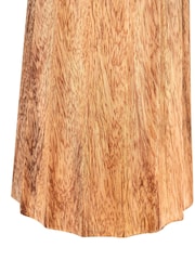 Pacific Natural Mango Wood Textured Cone Table - Image 6 of 6