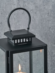 Pacific Lifestyle Black Glass Rectangular Candle Holder - Image 2 of 6