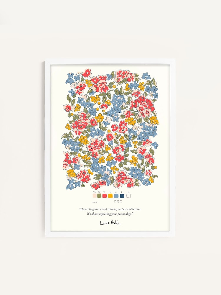 Laura Ashley White Northrop Bloom Large Frame - Image 2 of 4