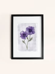 Laura Ashley Purple Anemone Floral 73 x 103 cm Medium Frame - Image 2 of 4