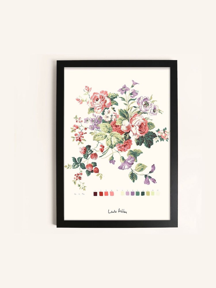 Laura Ashley Pink Rosemore 73 x 103 cm Medium Frame - Image 2 of 4
