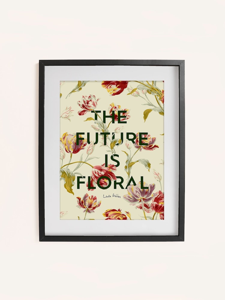Laura Ashley Red Gosford Slogan 73 x 103 cm Small Frame - Image 2 of 2
