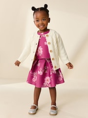 Red Floral Scuba Top and Skirt Set (3mths-7yrs) - Image 4 of 8