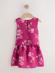 Red Floral Scuba Top and Skirt Set (3mths-7yrs) - Image 6 of 8