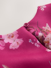 Red Floral Scuba Top and Skirt Set (3mths-7yrs) - Image 7 of 8