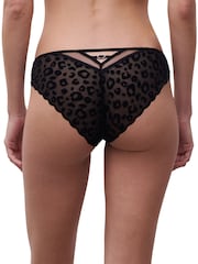 Chantelle Girls Leopard Brazilian Black Briefs - Bild 2 von 4