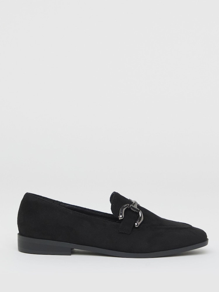 JD Williams Black Extra Wide Fit Classic Loafer With Snaffle Trim - Image 2 of 4 JD Williams Black Extra Wide Fit Classic Loafer With Snaffle Trim - Image 2 of 4