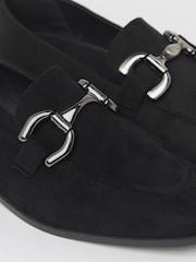 JD Williams Black Extra Wide Fit Classic Loafer With Snaffle Trim - Image 4 of 4