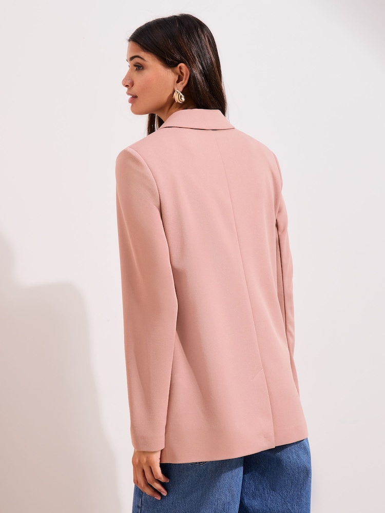 Friends Like These Pink Stretch Twill Blazer - Image 5 of 5