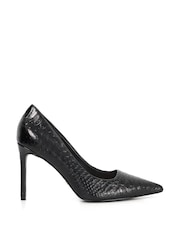 Dune London Black Assured High Heeled Pointed Courts - Image 2 of 6