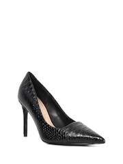 Dune London Black Assured High Heeled Pointed Courts - Image 3 of 6