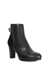 Dune London Black Olens Block Heel 50/50 Ankle Boot - Image 3 of 6