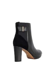 Dune London Black Olens Block Heel 50/50 Ankle Boot - Image 4 of 6
