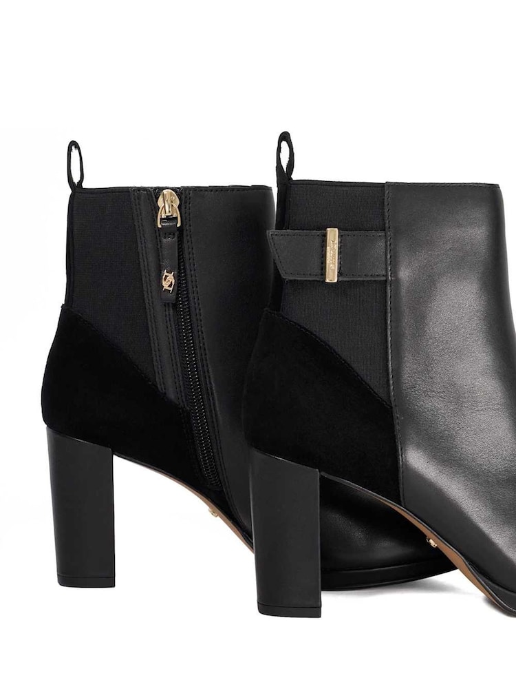 Dune London Black Olens Block Heel 50/50 Ankle Boot - Image 6 of 6 Dune London Black Olens Block Heel 50/50 Ankle Boot - Image 6 of 6
