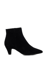 Dune London Black Omira Kitten Heel Sock Boots - Image 2 of 6