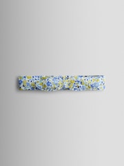 JoJo Maman Bébé Blue Smocked Dungaree, T-Shirt & Headband Set - Image 6 of 7