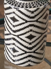 Pacific Black Chirala Ceramic Printed Lidded Ginger Jewellery Storage - Image 3 of 6