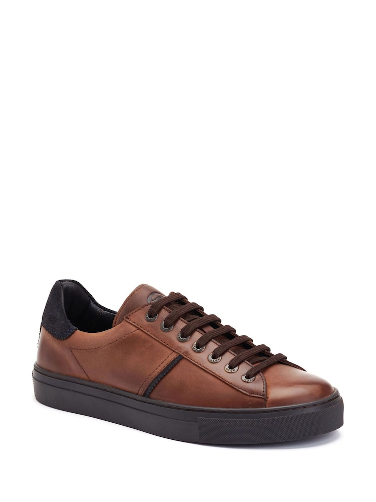 Base London Brown Beck Pull Up Shoes - Image 2 of 4 Base London Brown Beck Pull Up Shoes - Image 2 of 4