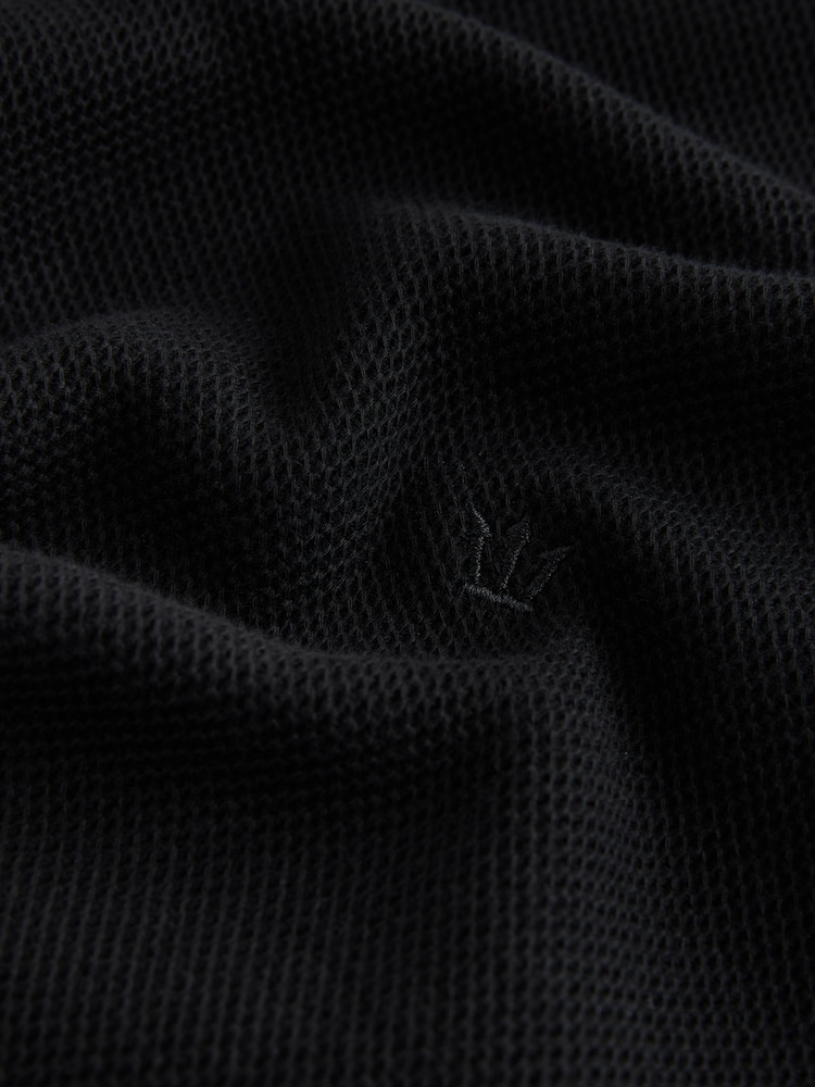 Black Textured Tipped Ecru White T-Shirt - Image 2 of 3 Black Textured Tipped Ecru White T-Shirt - Image 2 of 3