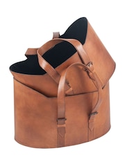 Pacific Lifestyle Tan Alessio Leather Handled Storage - Image 2 of 5