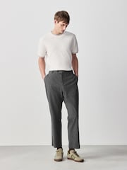 Ecru White Textured Tipped Ecru White T-Shirt - Image 2 of 8