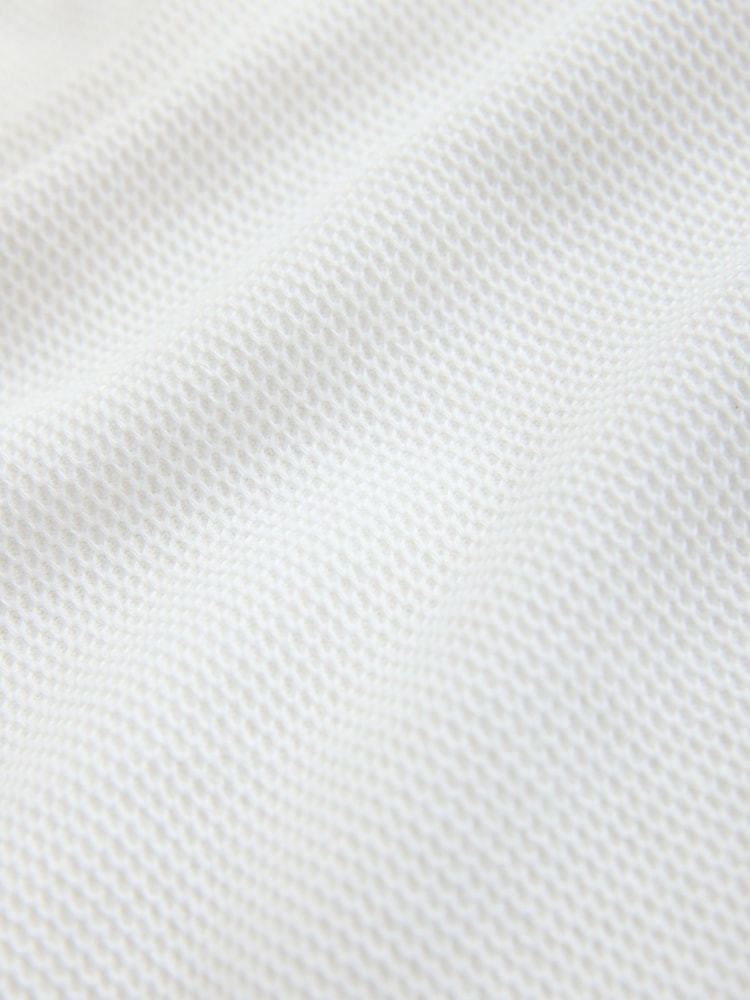 Ecru White Textured Tipped Ecru White T-Shirt - Image 8 of 8