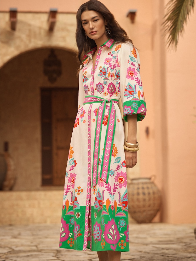 knee length dresses for ladies Long Floral-print Maxi Dress with Lace-Up Back Yellow Floral / 12