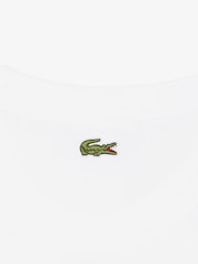Lacoste White Classic Fit Back Print and Embroidery Detail T-Shirt - Image 5 of 5