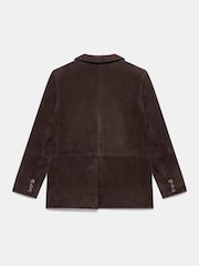 Mint Velvet Brown Suede Blazer - Image 8 of 8