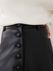 Mint Velvet White Whipstitch Detail Cotton Blend Jumper - Image 5 of 7