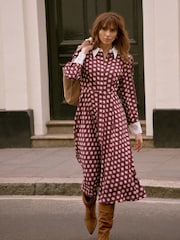 Mint Velvet Geo Potisk; vzorec (krilo, obleka ali plašč) srednje dolga; ki sega do sredine meč obleka - Slika 6 iz 8
