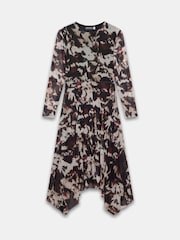 Mint Velvet Abstract Print Midi Dress - صورة 7 من 8