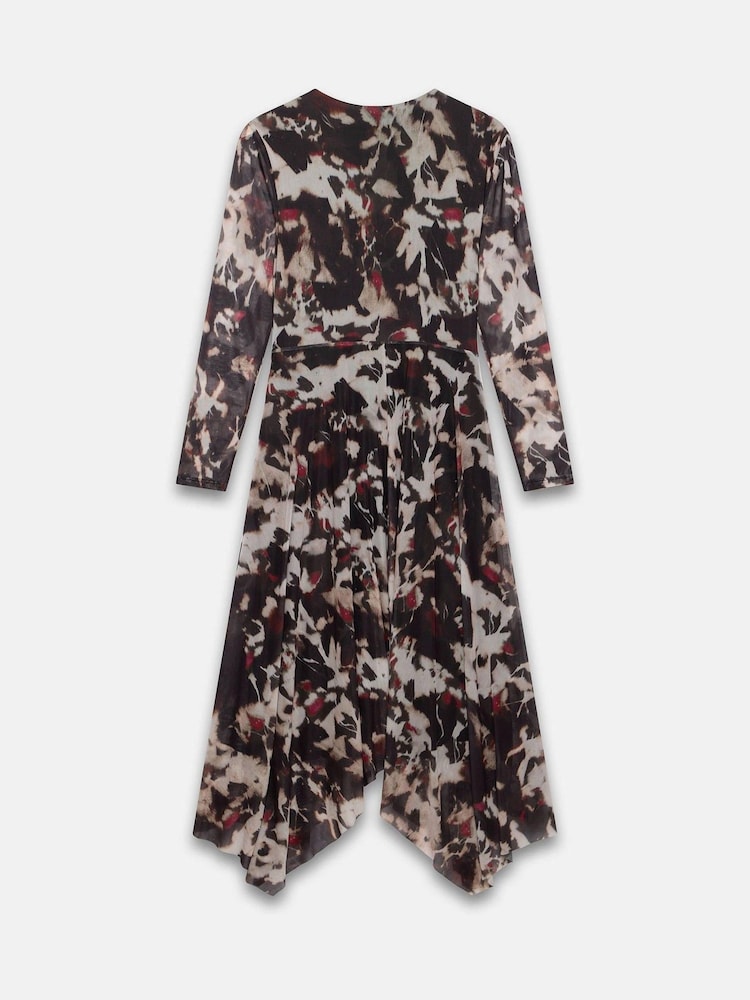 Mint Velvet Abstract Print Midi Dress - صورة 8 من 8