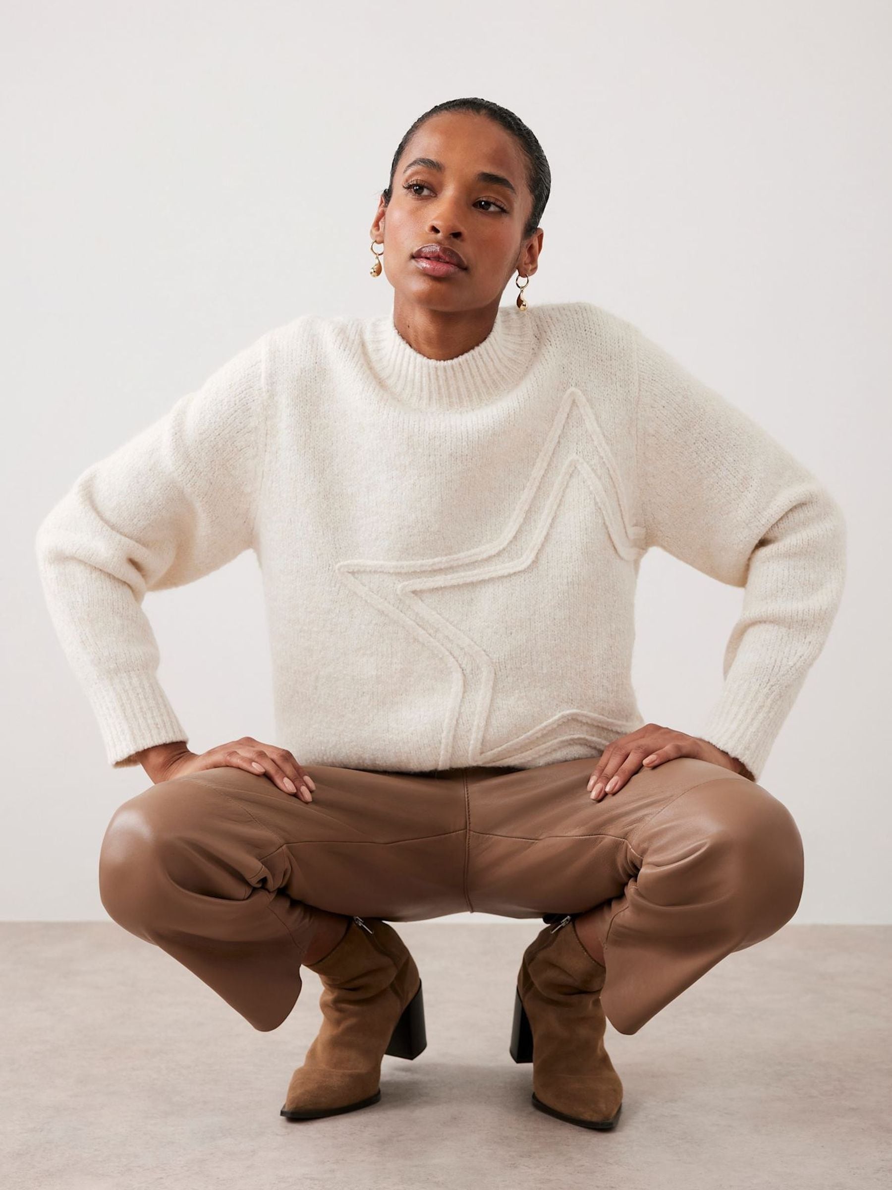 Buy Mint Velvet White Star Knit Jumper from the Next UK online shop