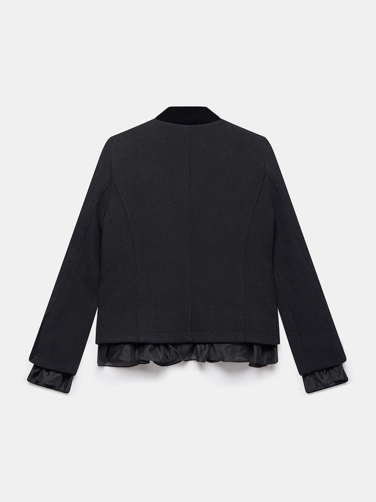 Mint Velvet Black Military Wool Blend Jacket - Image 8 of 8 Mint Velvet Black Military Wool Blend Jacket - Image 8 of 8
