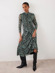 فستان متوسط الطول طبعة زهور من Mint Velvet - صورة 2 من 9