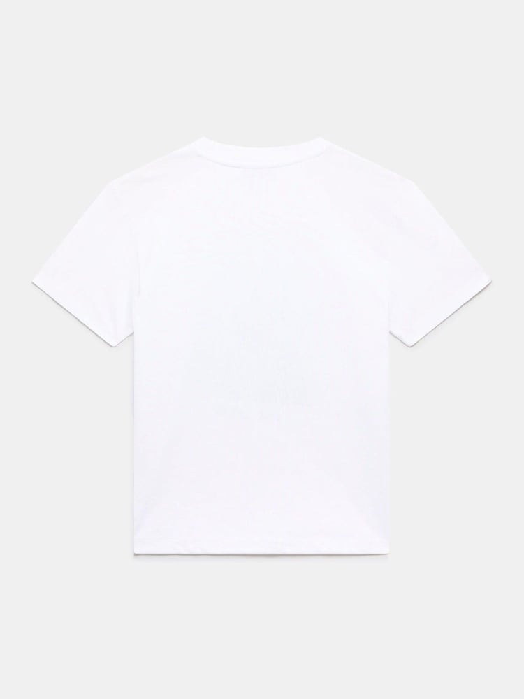 Mint Velvet White Cotton Graphic T-Shirt - Image 8 of 8