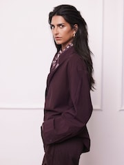 Mint Velvet Red Oversized Tailored Shirt - Image 5 of 7