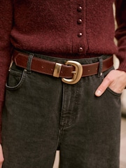 Mint Velvet Red Leather Belt - Image 5 of 5